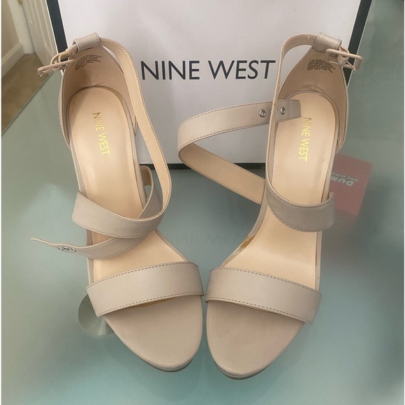 brand new stiletto camel platform sandals - Picture 2 of 5